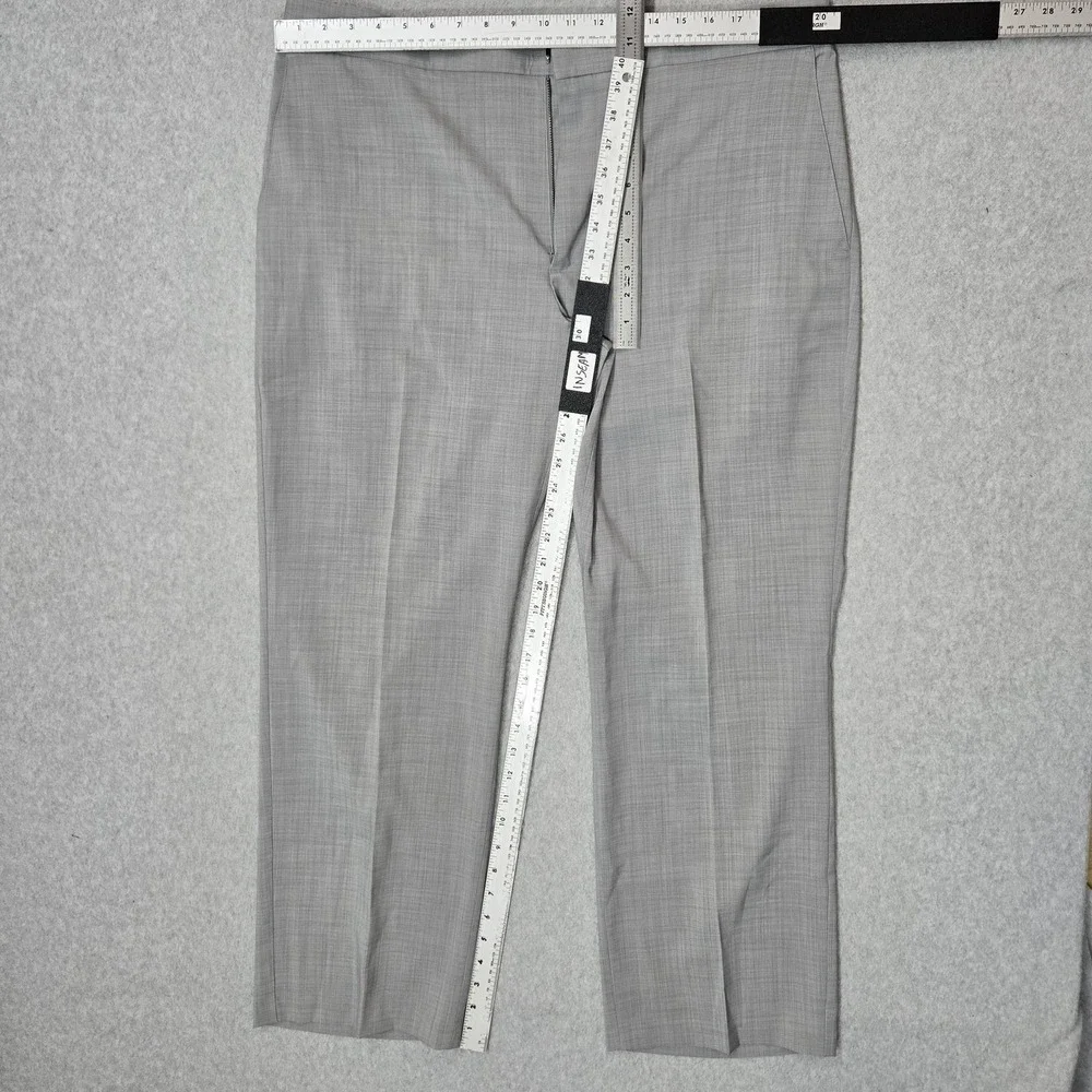 Alfani Men Pants 40W 30L Grey Dress Pants ALFATECH Zipper Button Relaxed 30