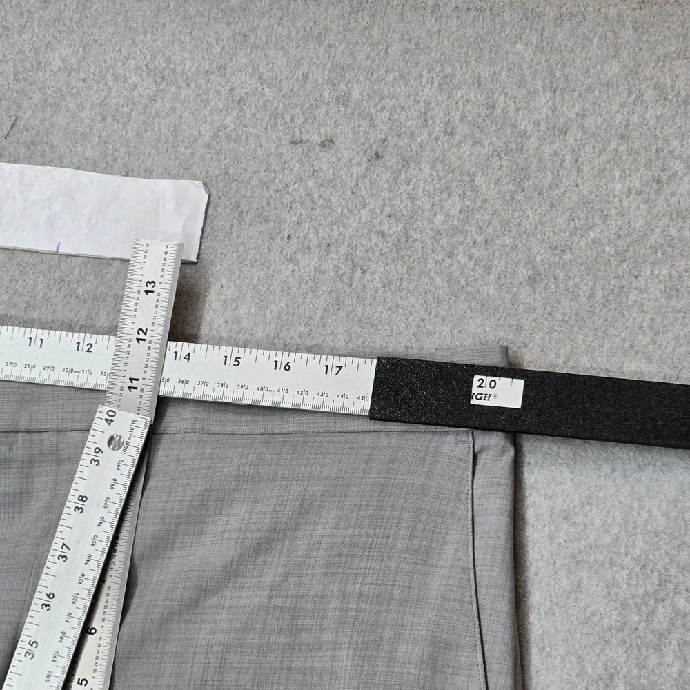 Alfani Men Pants 40W 30L Grey Dress Pants ALFATECH Zipper Button Relaxed 30