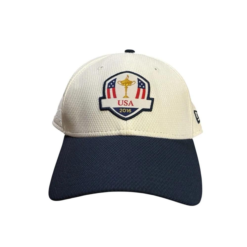 New‎ Era 2016 USA Ryder Cup Strapback Hat White One Size White Blue Casual