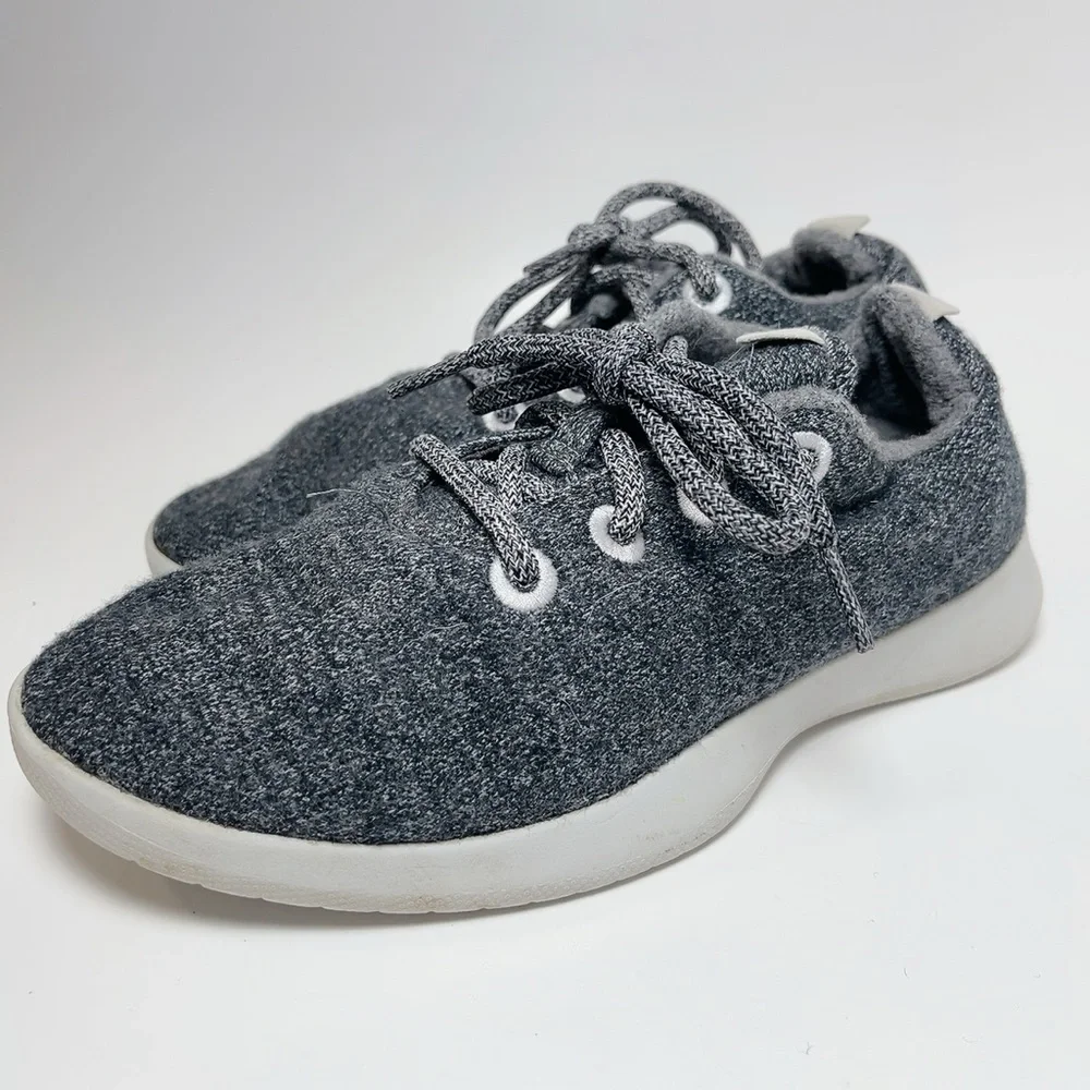 Allbirds Grey Wool Low Top Runner Shoes