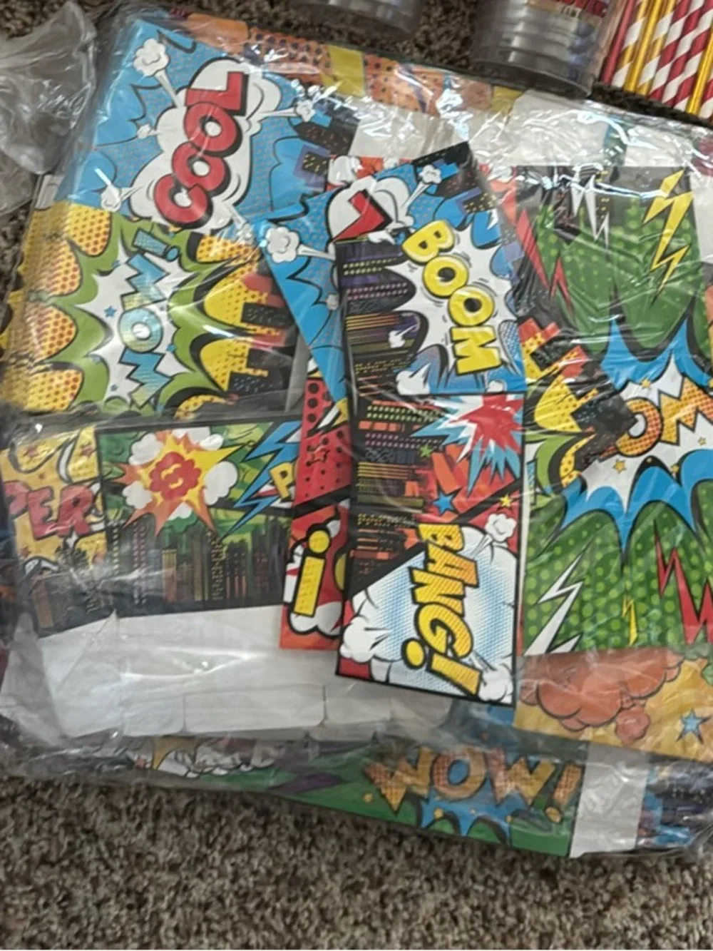 18 count Movie themed Party disposable Snack tray sets multicolor