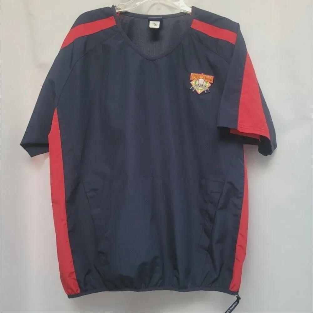 Cooperstown Dreams Park Baseball Pullover Windbreaker Warmup Short Sleeve 2X-3X