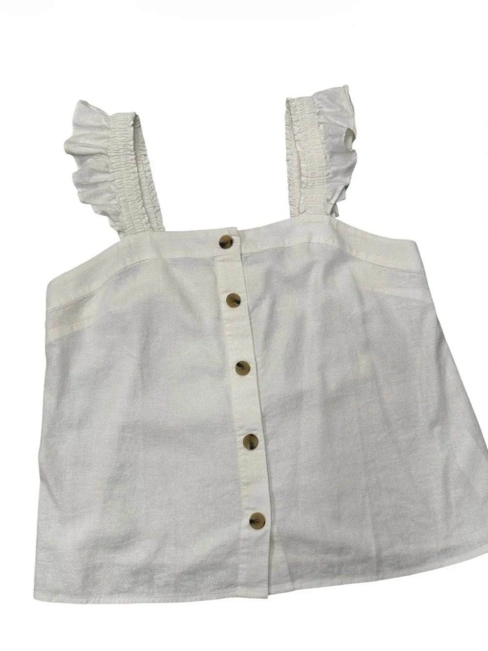 J. Crew white sleeveless