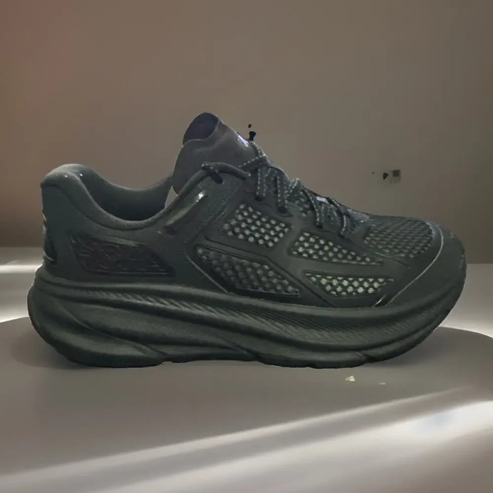 New Men's Size 9 Hoka Clifton One 9 Black 1155370-BBNB Running Shoes