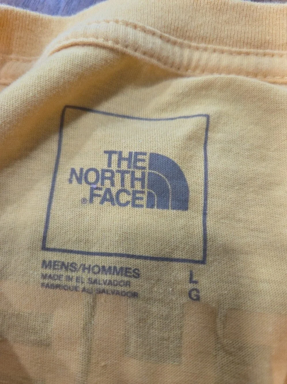 The North Face neck brand slightly