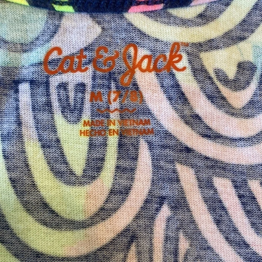 Cat & Jack Tie Tank Swirl Dress M