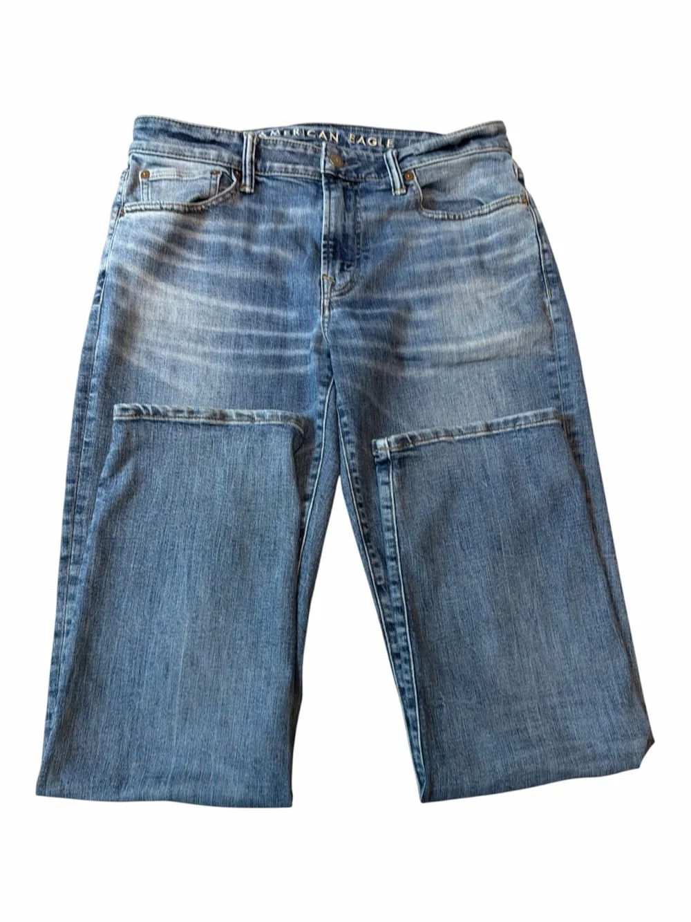 American Eagle Original Straight Next Level AirFlex Jeans Men’s 33x34 Light Wash