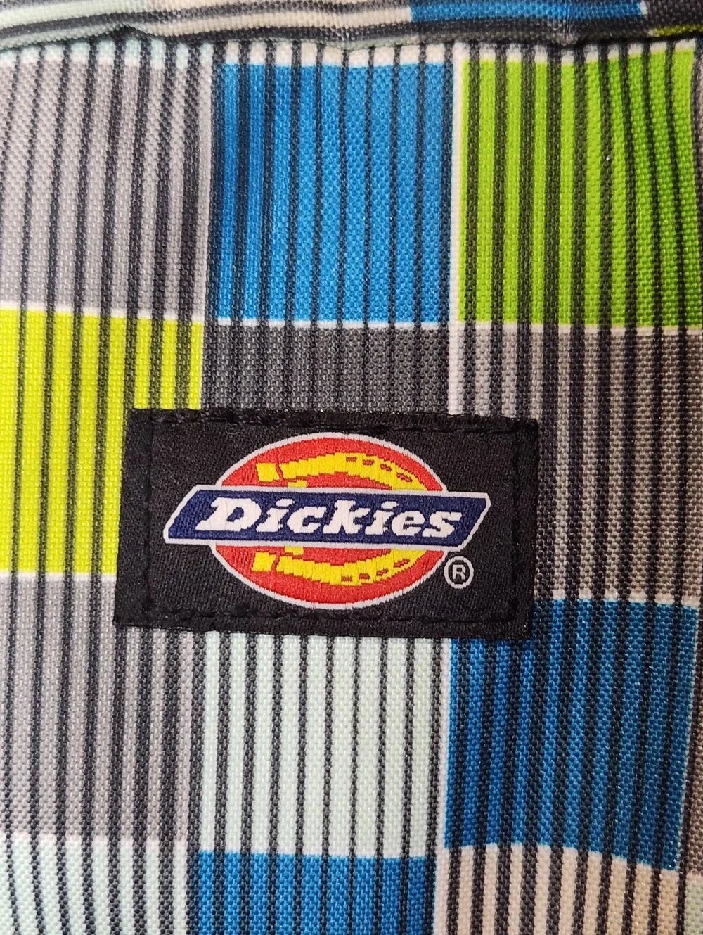 Dickies Blue & Green Plaid Mini Backpack Adjustable Straps