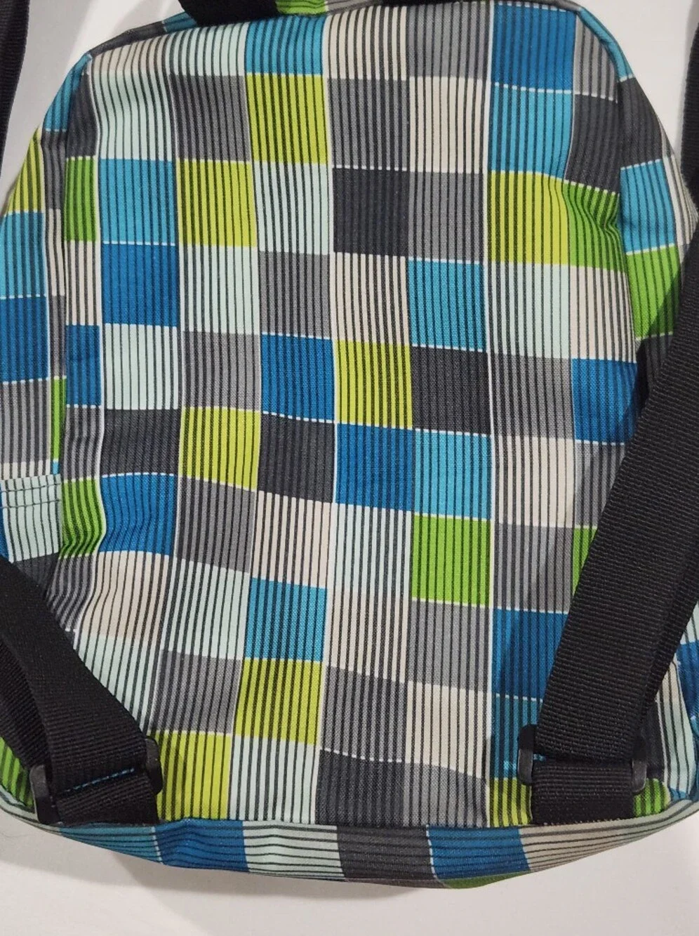 Dickies Blue & Green Plaid Mini Backpack Adjustable Straps