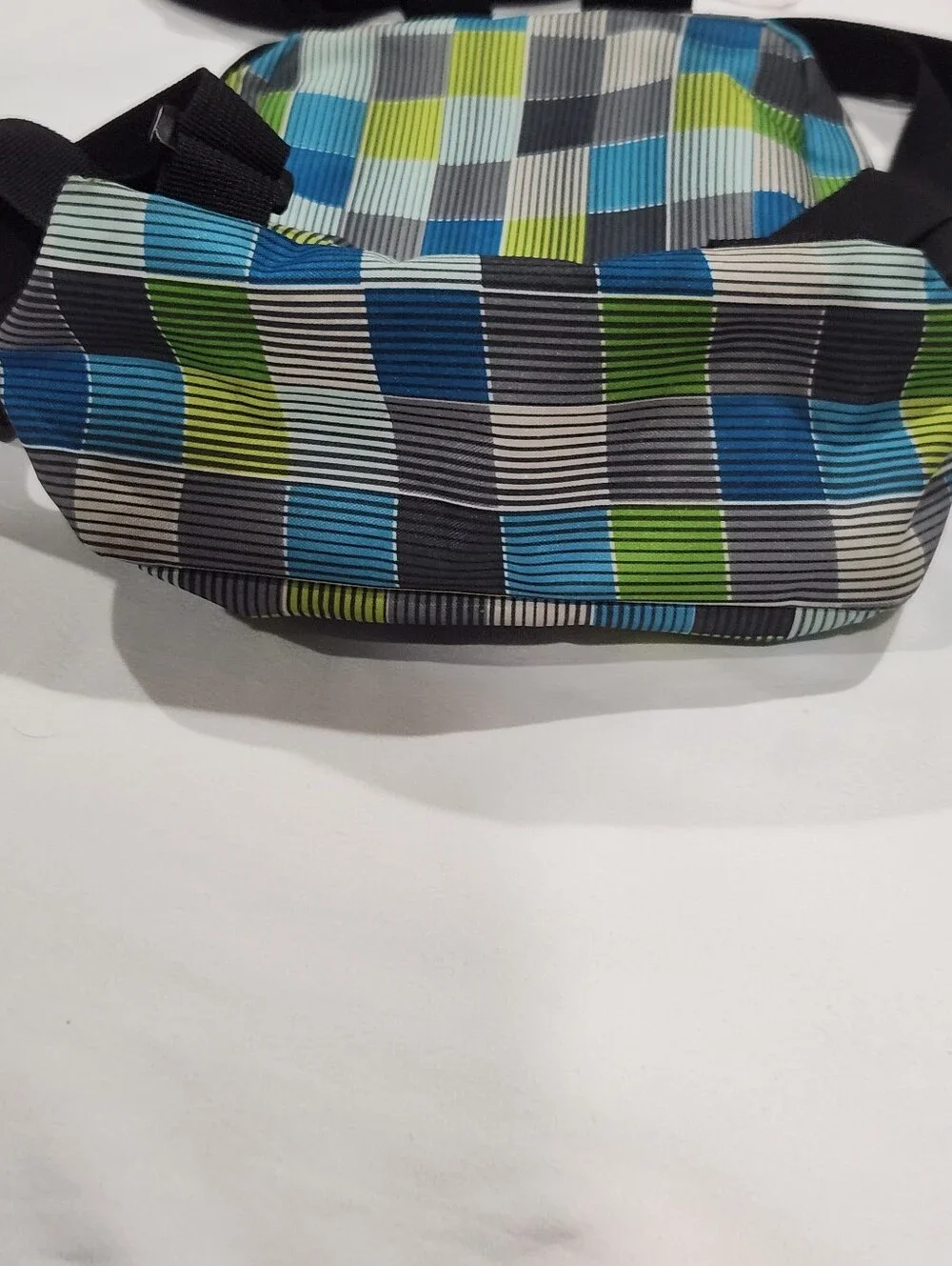 Dickies Blue & Green Plaid Mini Backpack Adjustable Straps