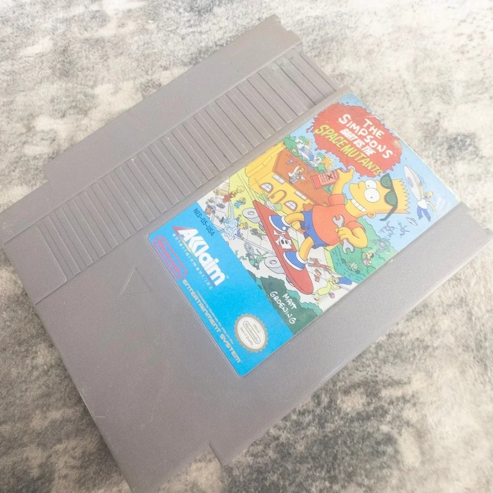 The Simpsons Bart vs the Space Mutants NES Nintendo Game Pak Acclaim Retro 8-bit
