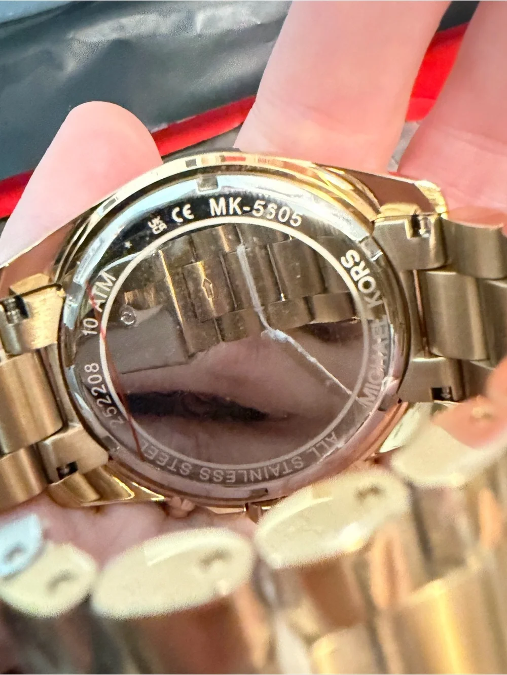 NWT Michael Kors Bradshaw Gold Chronograph Watch • MK5605