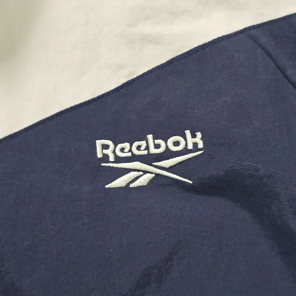 Vintage Reebok Jacket Size XL Red White Blue Zip Track Warm Up Pockets Athletic