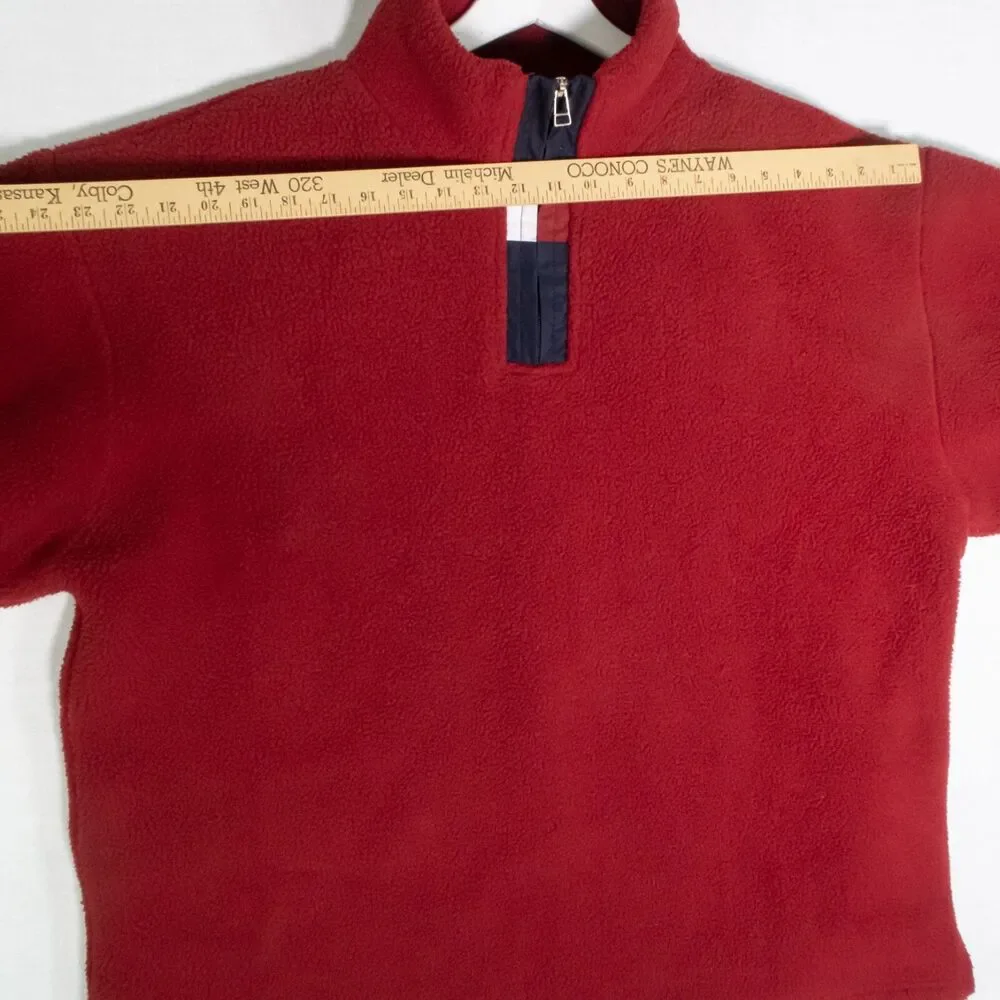 Vintage 90's Tommy Jeans Hilfiger USA Fleece Pullover Hip Hop Size XL