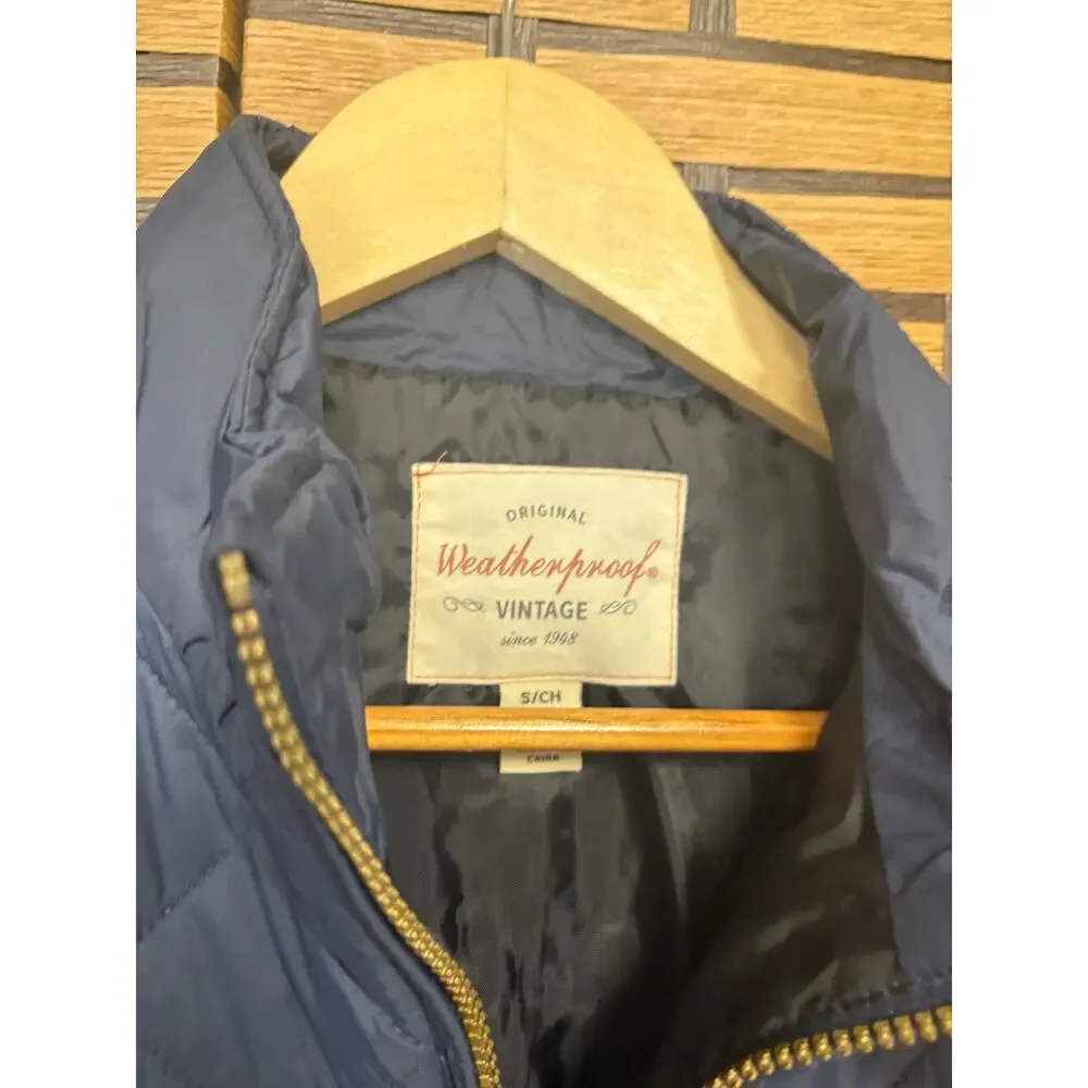 Weatherproof Vintage Navy Puffer‎ Vest Size Small