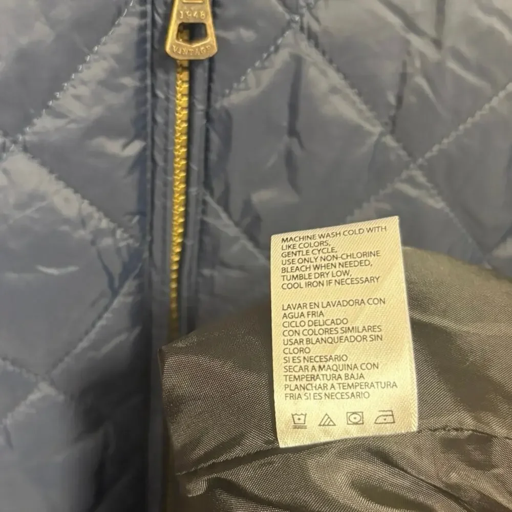 Weatherproof Vintage Navy Puffer‎ Vest Size Small