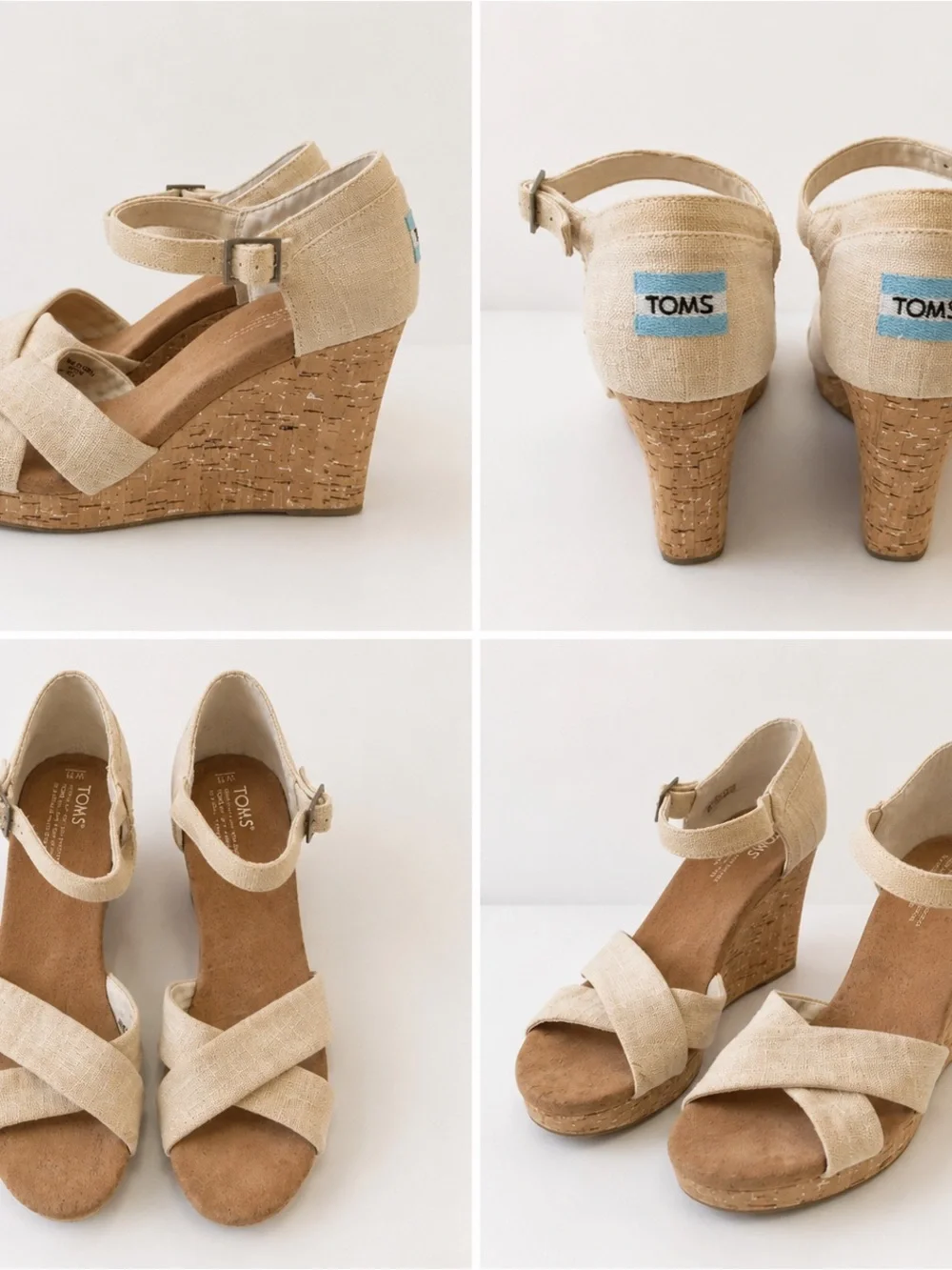 Toms linen crisscross