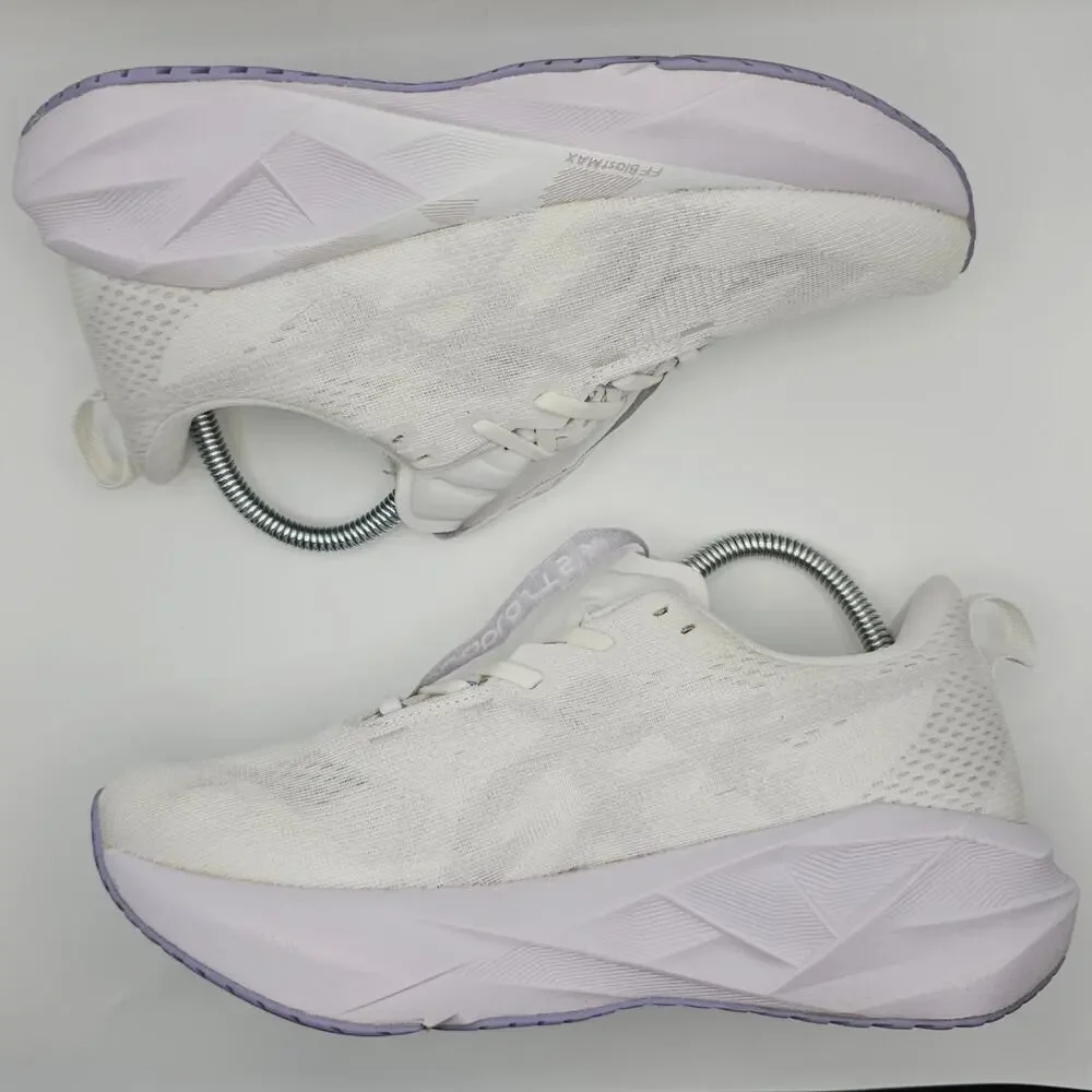 Asics Novablast 5 White Lilac Hint Womens 7.5 UK 5.5 Running Shoes Sneakers
