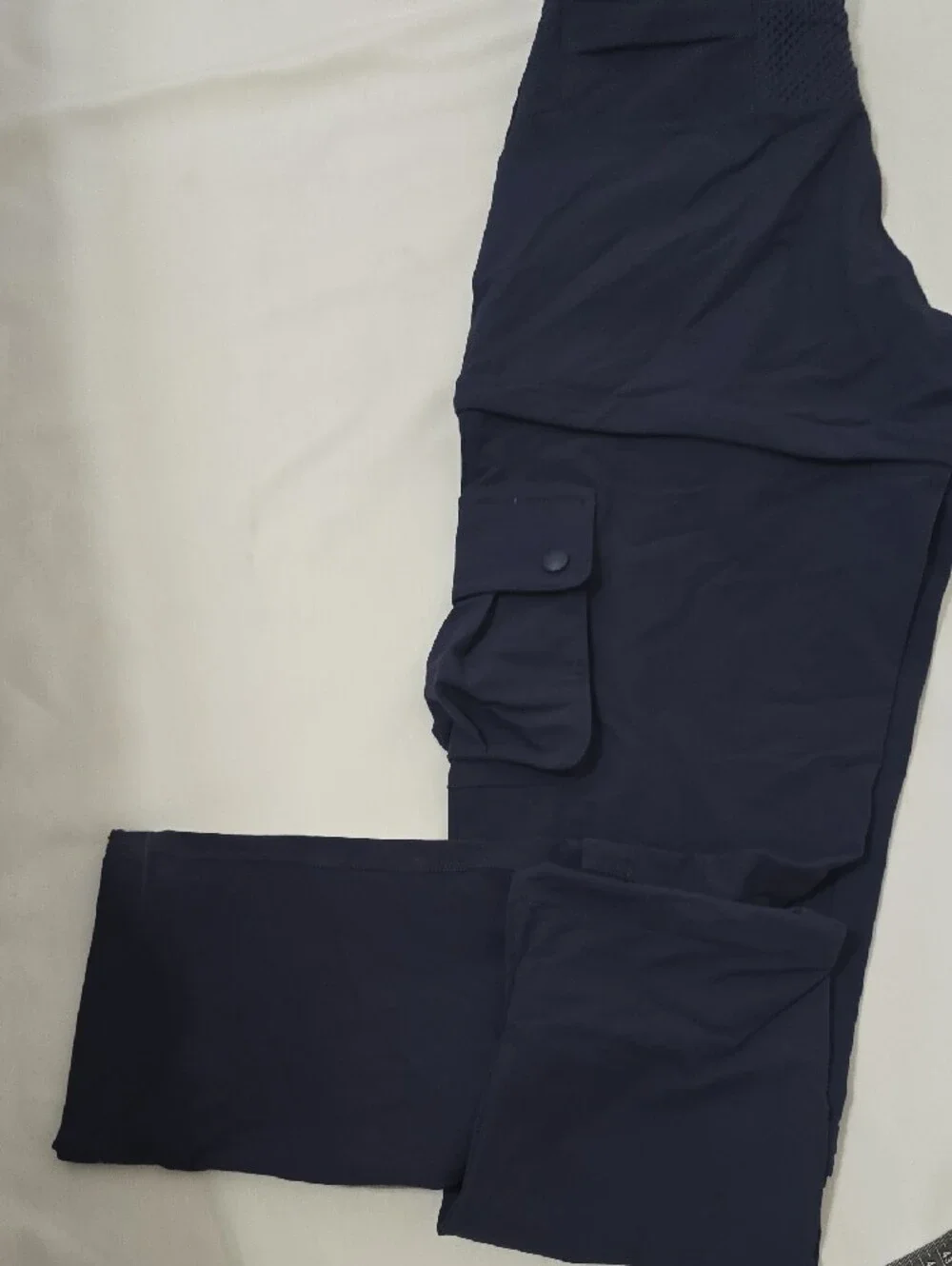 Outdoor Voices Men's Navy Convertible Cargo Pants