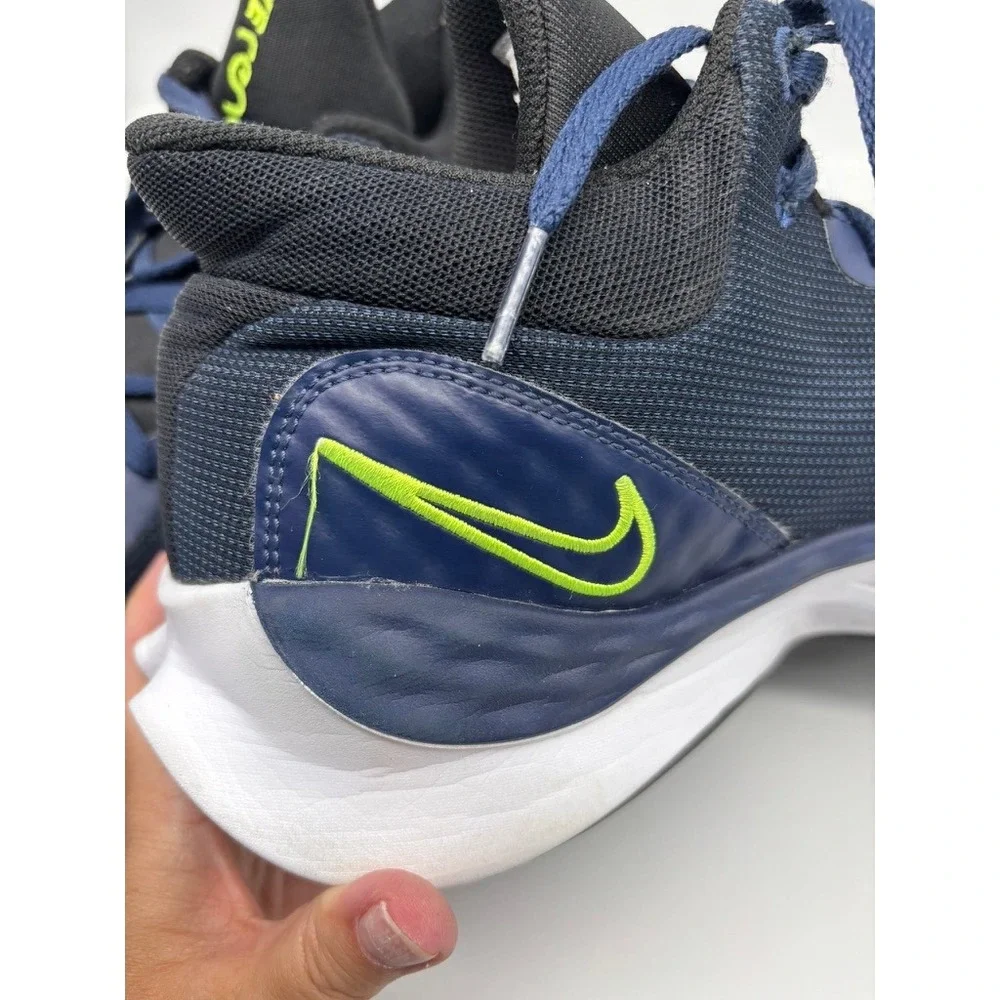 Nike Renew Elevate 3 Mens 13 Navy Volt Basketball Shoes DD9304-005 Mid Top