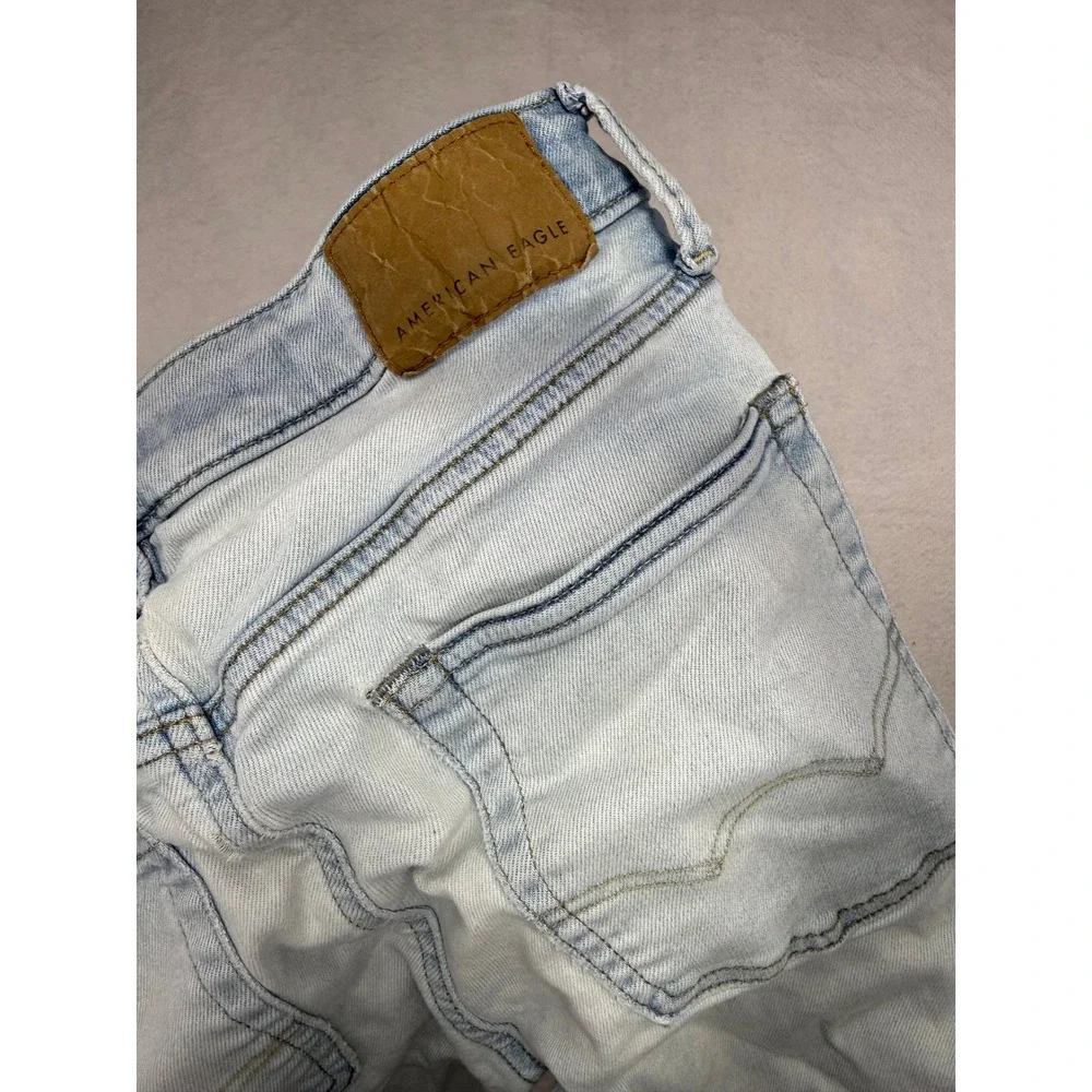 American Eagle Airflex+ Skinny Jeans Light Wash Blue Mens 29x32