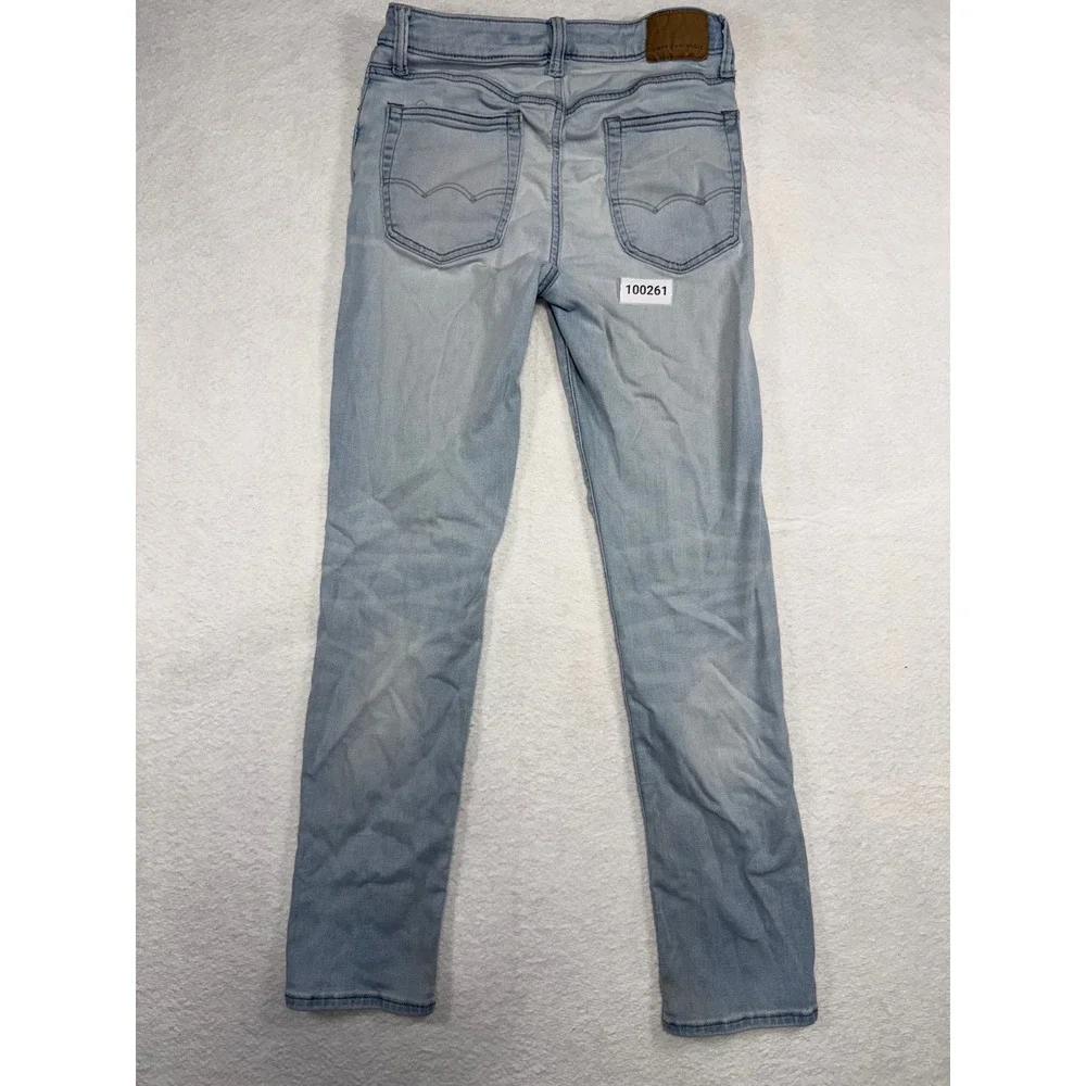 American Eagle Airflex+ Skinny Jeans Light Wash Blue Mens 29x32