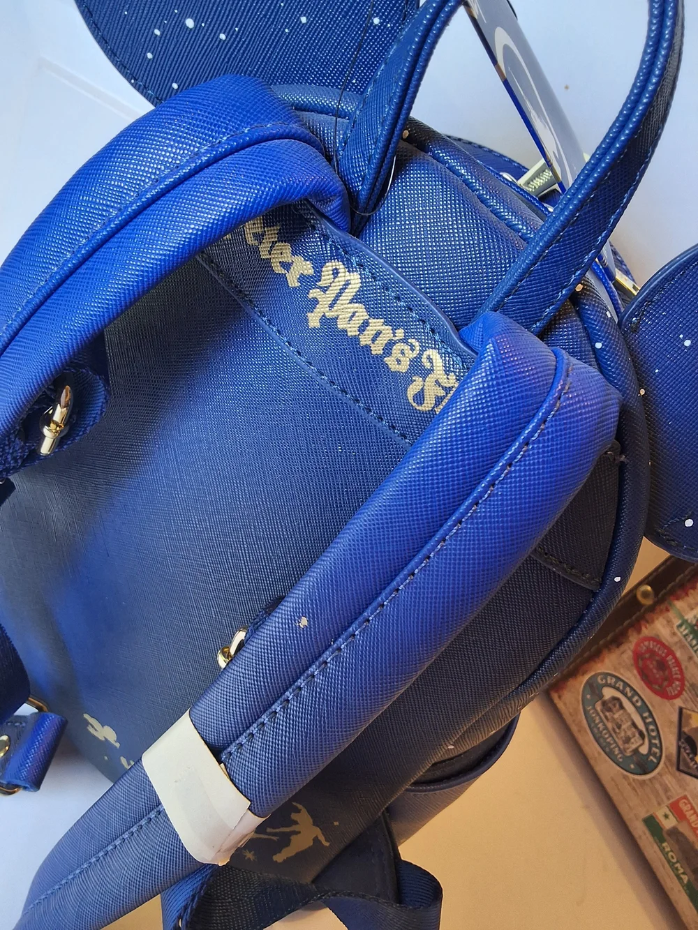 Loungefly Navy Peter Pan Flight Seq Mini Mmma Nwt