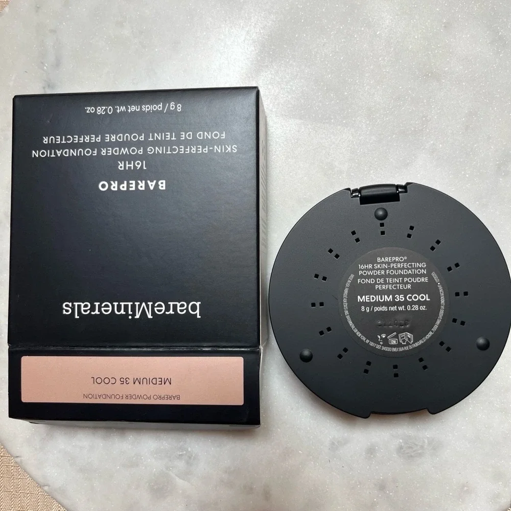 New bareMinerals Barepro MEDIUM 35 COOL‎ 16HR Skin-Perfecting Powder Foundation