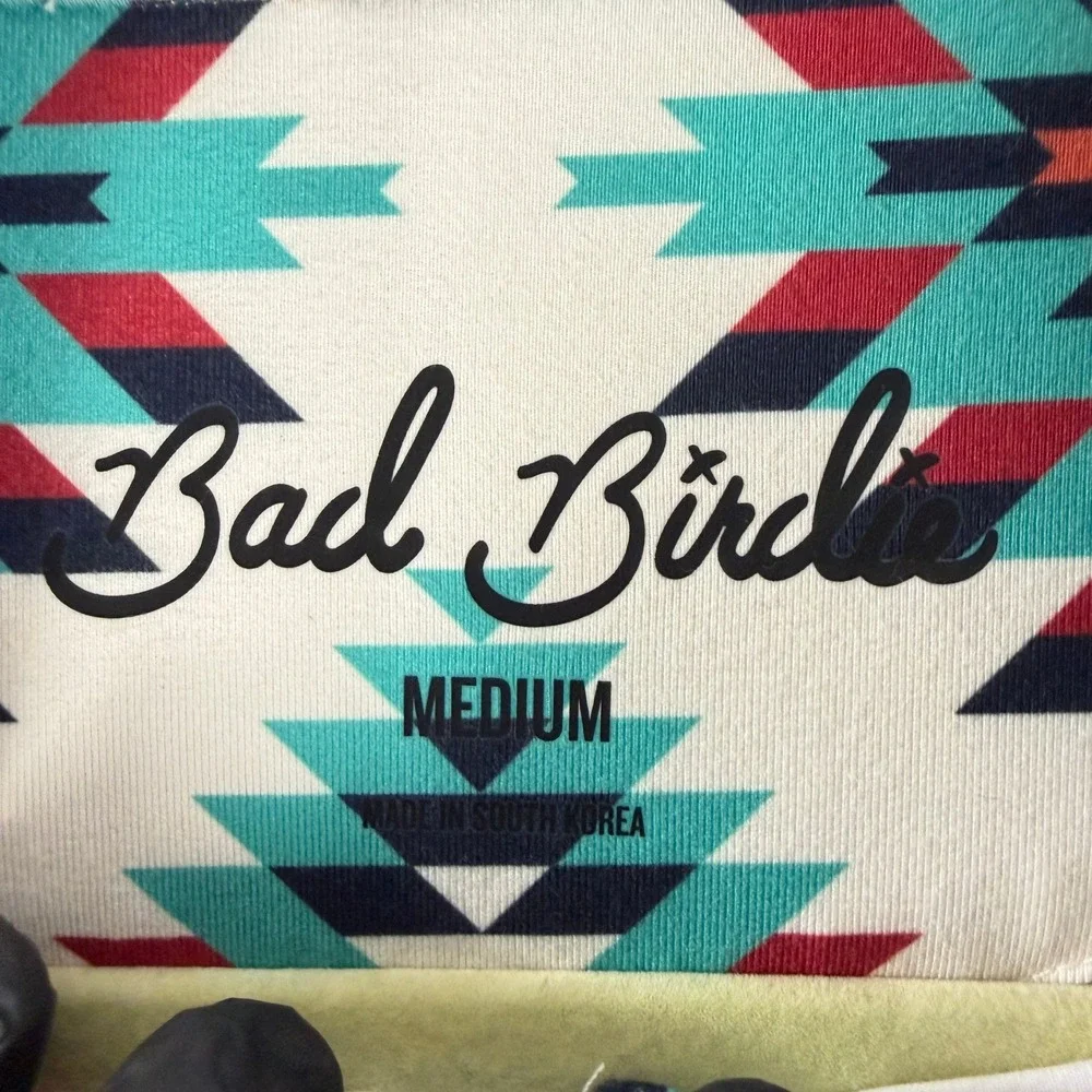 Bad Birdie Quarter Zip Pullover Mens Medium Southwestern Aztec Golf Performance