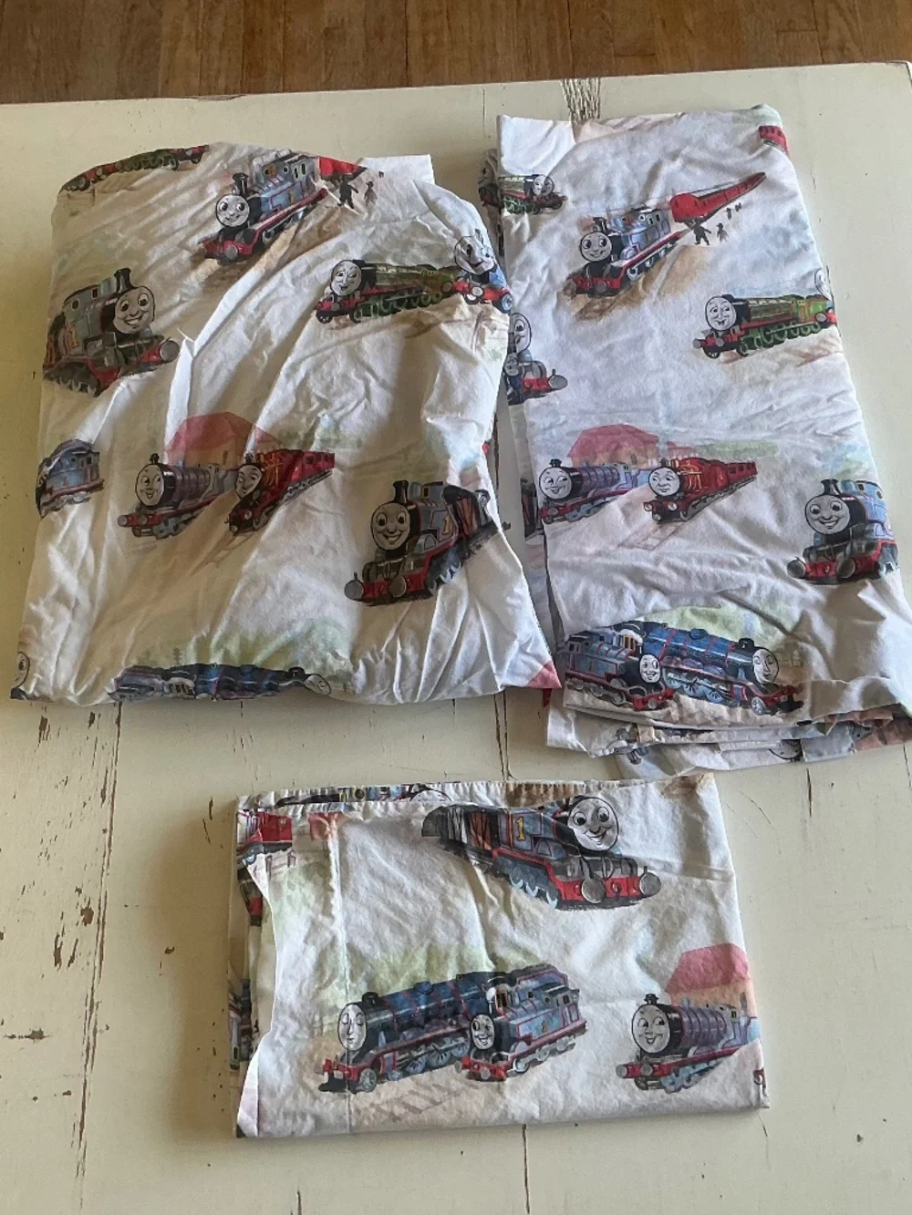 Pottery Barn Kids Thomas and Friends FULL Sheet Set