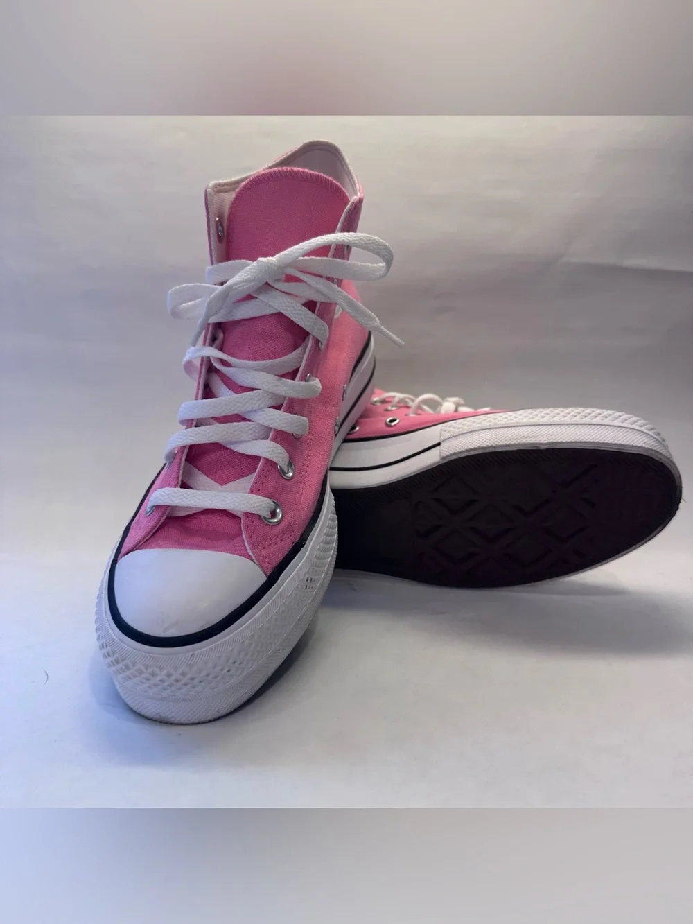 Converse Chuck Taylor All Star Lift Unisex Pink Platform Sneakers M6.5 W8.5