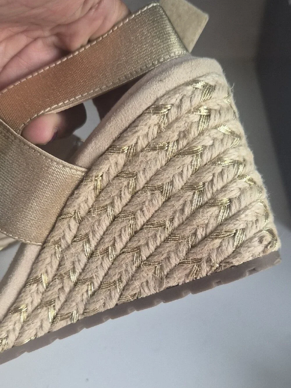 Anne Klein slip braided espadrille
