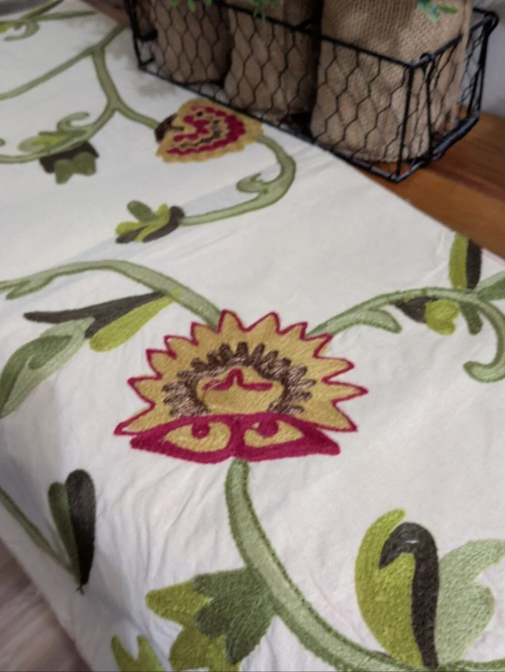 Pier 1 embroidered floral