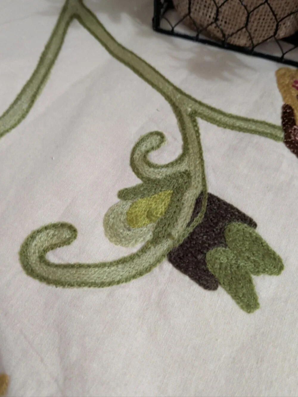 Pier 1 embroidered floral