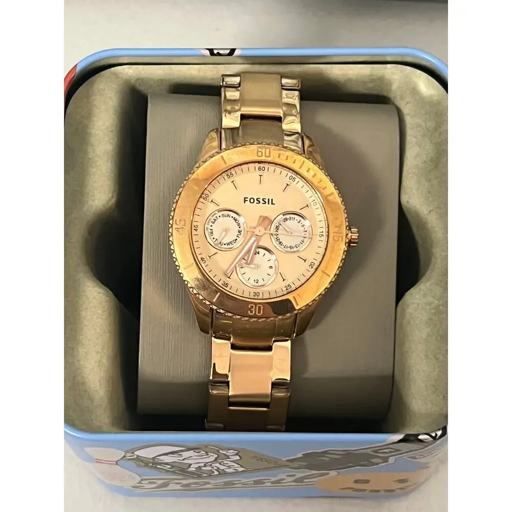 Fossil Stella Rose Gold Ladies Watch ES2859