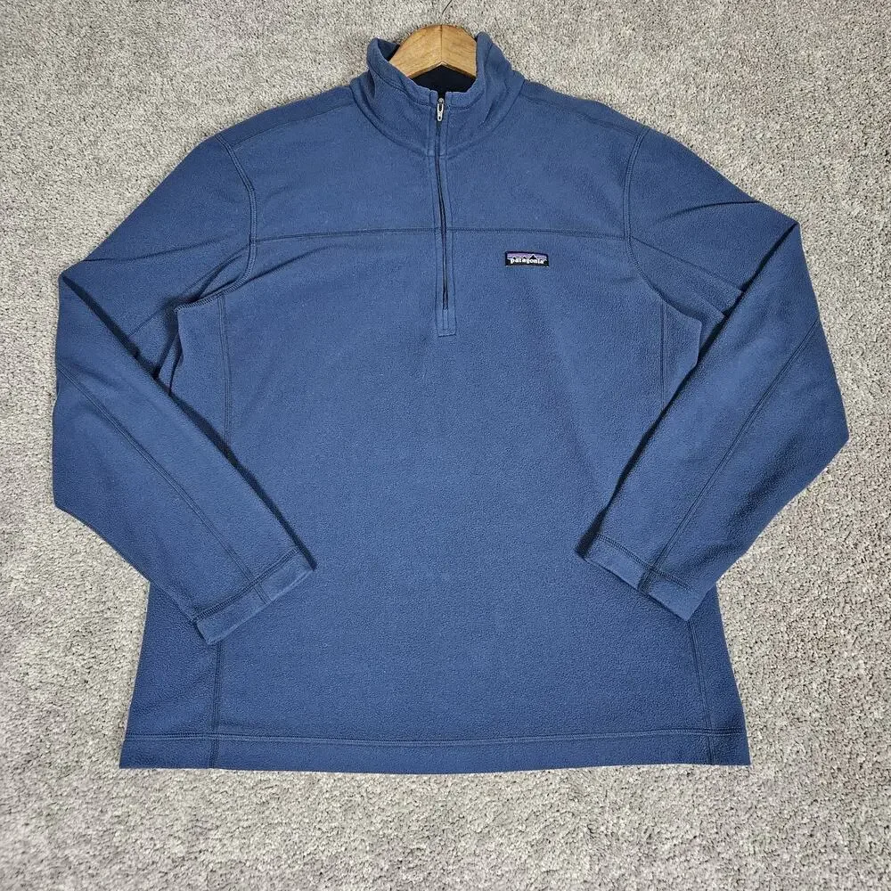 Patagonia Micro D Fleece Pullover Men's Large Blue Gorpcore Granola Outdoors