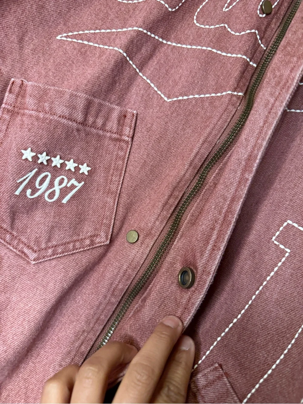 Nil Indiana The Indiana Custom Washed Denim Jacket Limited Release $195 Retail