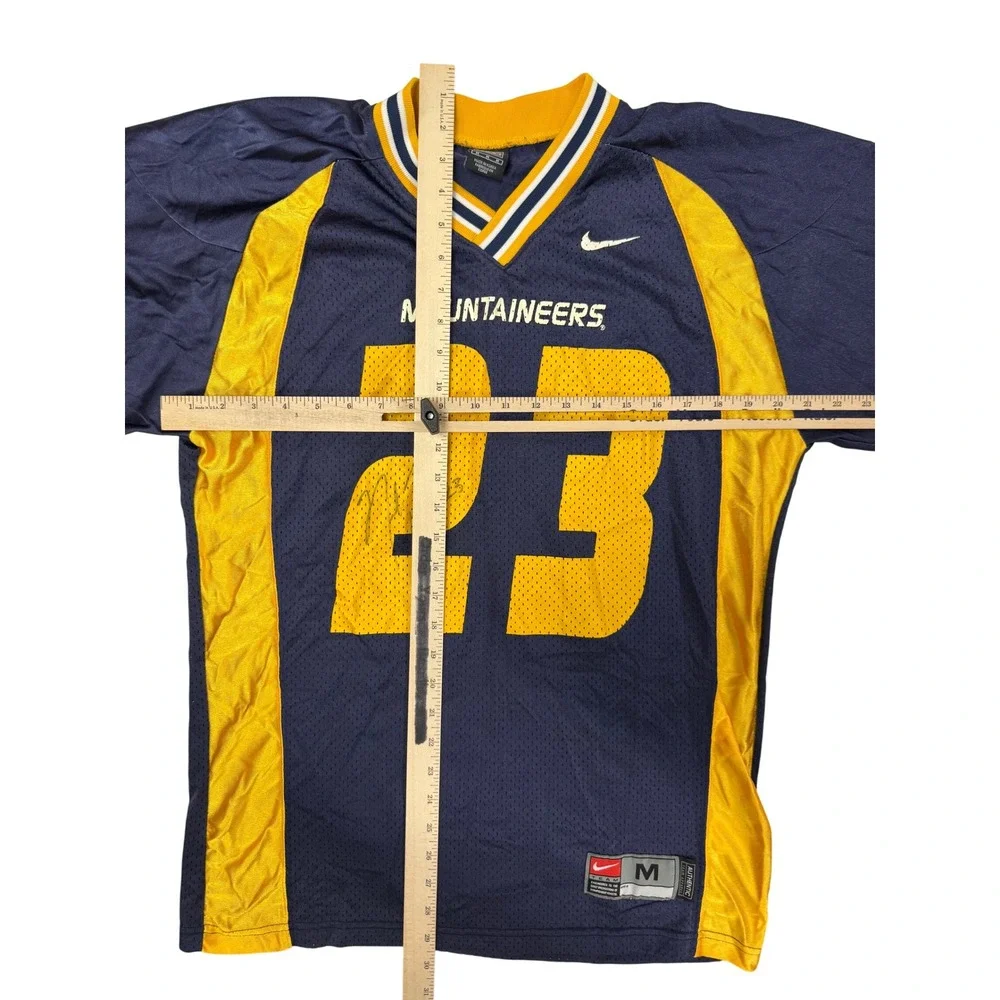 Nike West Virginia Mountaineers Mike Logan #23 Signed Jersey Mens Medium