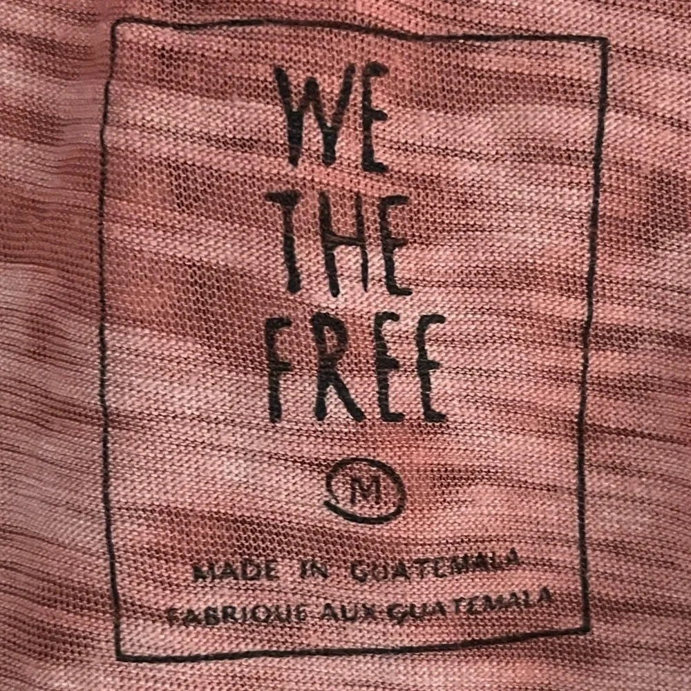 We The Free- Free People Fun Jordan Burnout cut out choker short sleeve tee top