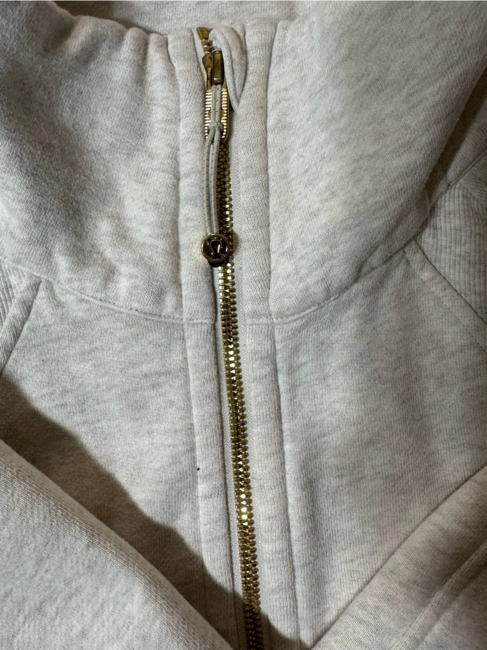 Lululemon Scuba Oversized Funnel Neck Half-Zip Hoodie Heather Oatmeal