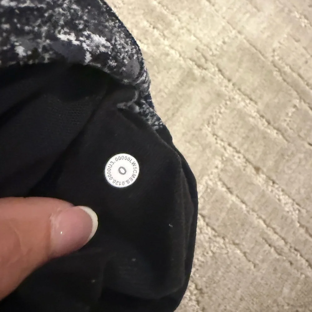 Lululemon Athletica Black and Gray Track Pants with Luxurious Texture