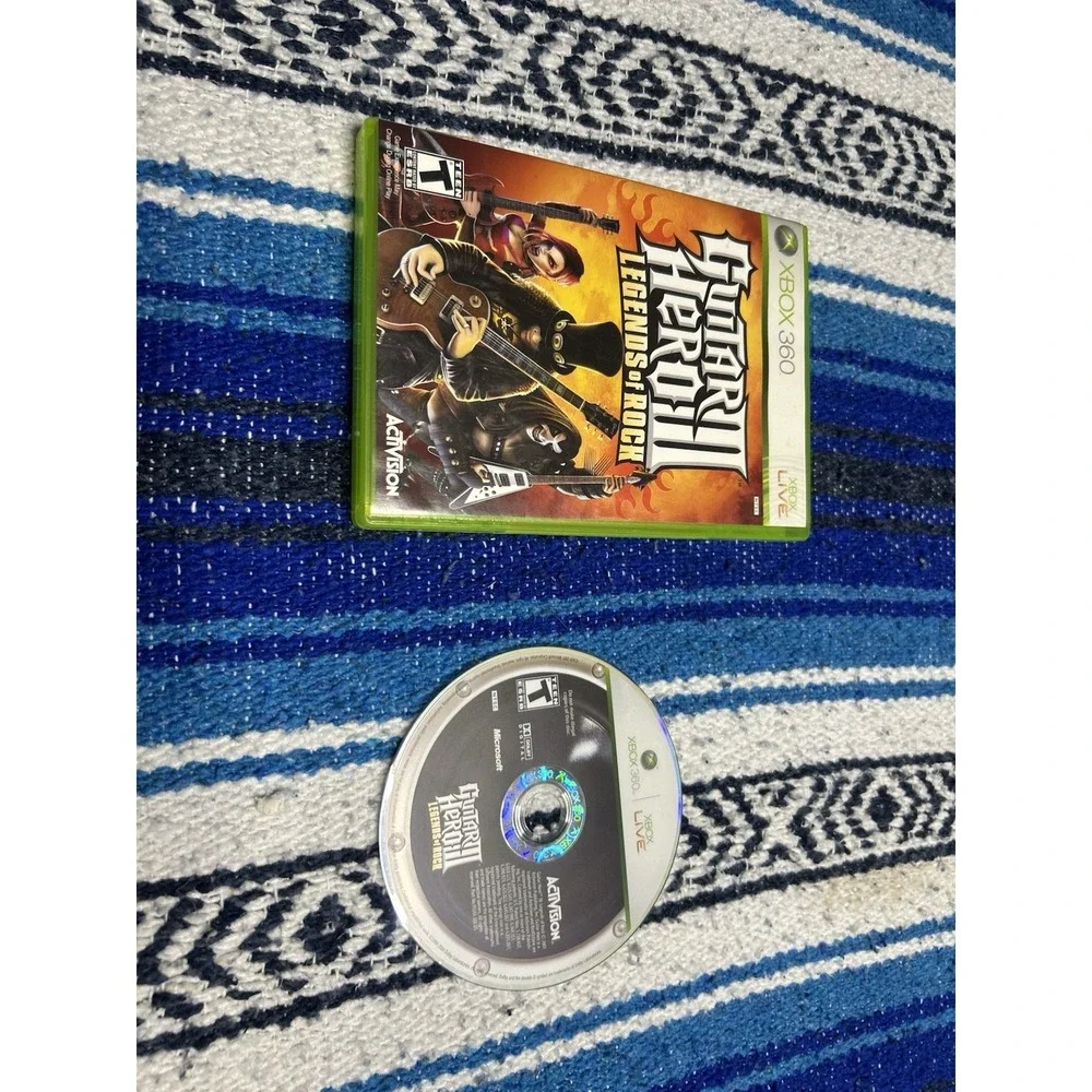 Guitar Hero III: Legends of Rock (Microsoft Xbox 360, 2007) Works