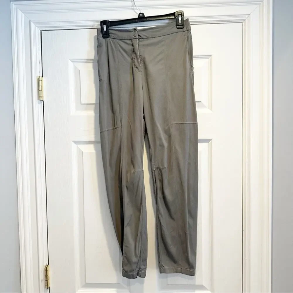 Lululemon Dynamic Days Gray Sage Cupro Modal Athleisure Trouser Pants size 6