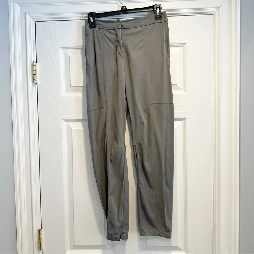 Lululemon Dynamic Days Gray Sage Cupro Modal Athleisure Trouser Pants size 6