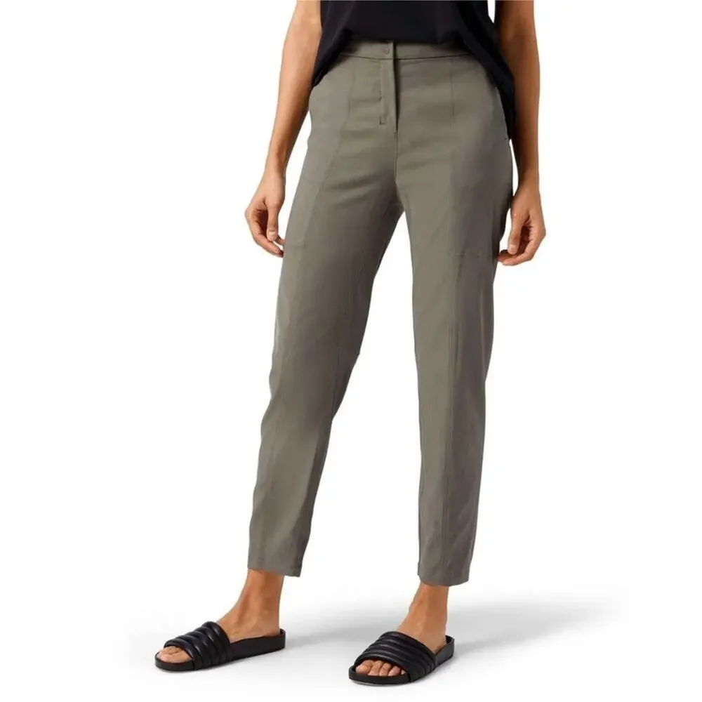 Lululemon Dynamic Days Gray Sage Cupro Modal Athleisure Trouser Pants size 6