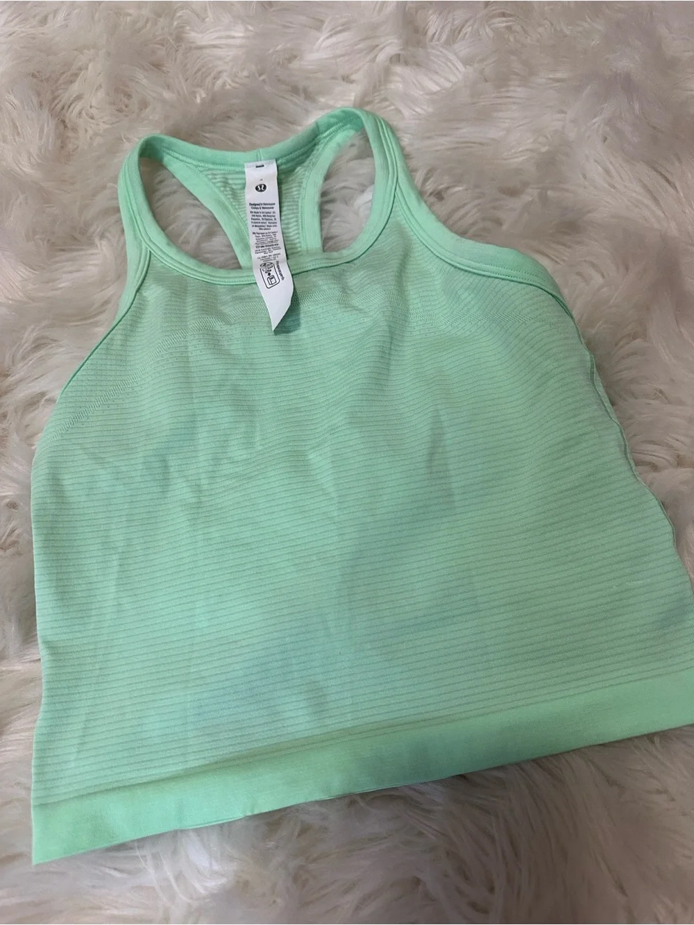 lululemon athletica Mint Ribbed Racerback Tank