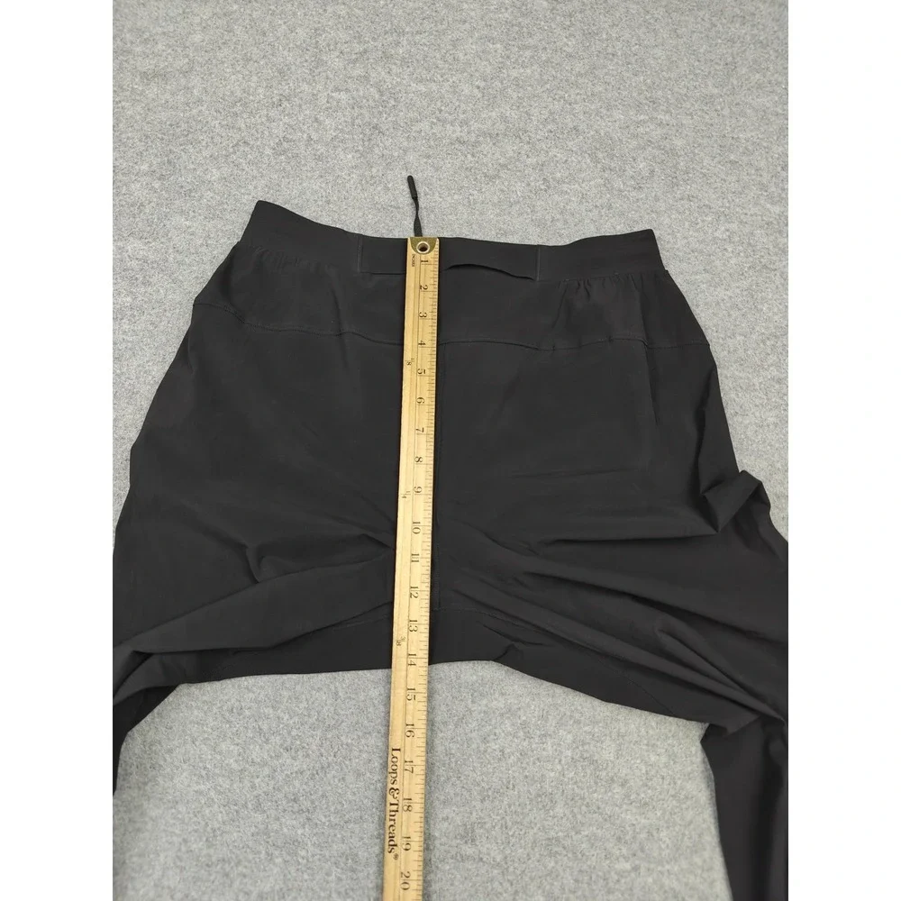 Lululemon Pants Mens Medium Black Woven Track Reflective Zip Pockets Joggers