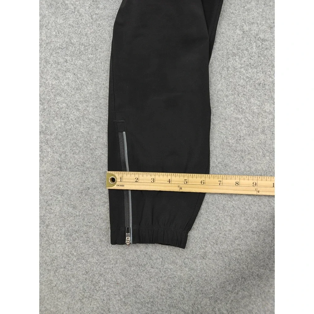 Lululemon Pants Mens Medium Black Woven Track Reflective Zip Pockets Joggers