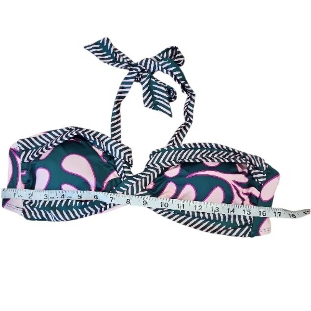 NWT Gibson Latimer Pink and Teal Bikini Set sz XL