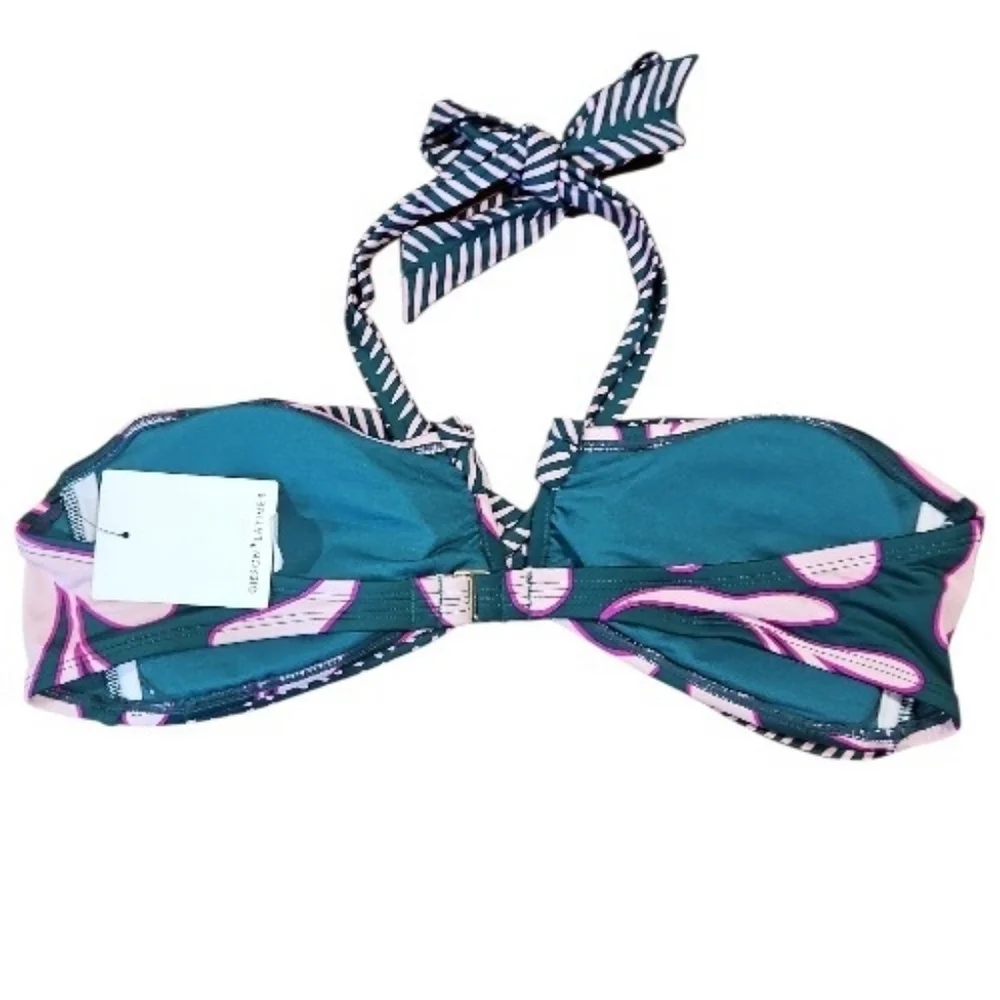 NWT Gibson Latimer Pink and Teal Bikini Set sz XL